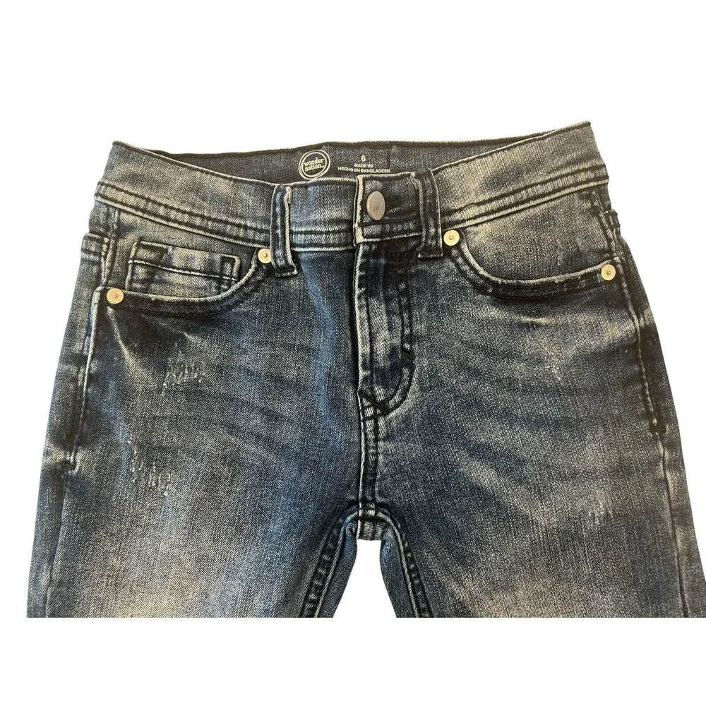 Lot Of Jeans Size 6 Children's Place And Wonder Nation‎ distressed Girls Denim